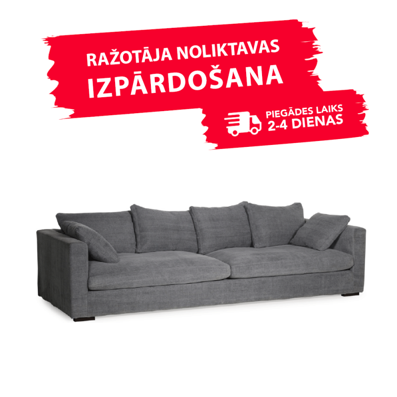 Diivan ja Puf COMFY (3 istekohta)(Kiss Graphite)(Tootja ladu) Diivan ja Puf COMFY (3 istekohta)(Kiss Graphite)(Tootja ladu)